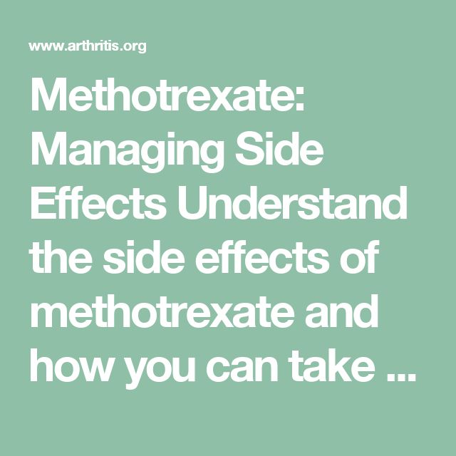 Most Common Side Effects Of Methotrexate