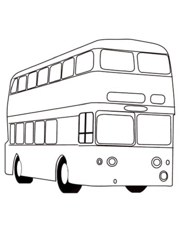 London Red Bus Coloring Pages London red bus Red bus Coloring pages