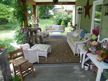 The 105 Best Front Door Porch Summer Decor Images On Pinterest Front Porch Decorating Ideas Summer Makeover 2010 Traditional