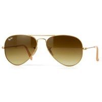 Óculos de Sol Ray Ban Aviador Dourado com Lente Marrom Degradê - RB3025L11285