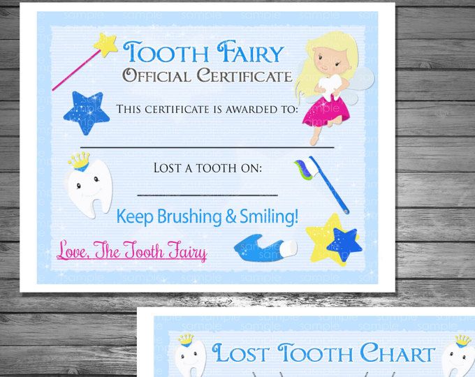 Tooth Fairy Certificate and Lost Tooth Chart Digital File Etsy Tooth Fairy Certificate and Lost Tooth Chart Digital File Etsy