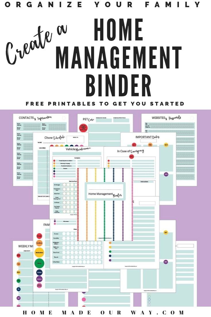 home management binder get your family organized home family medical history chart