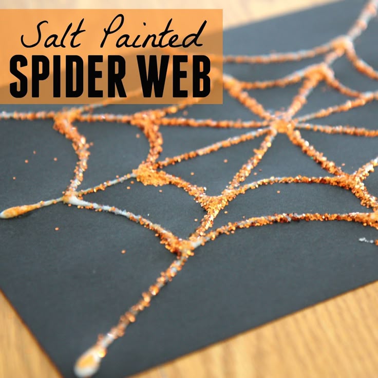 salt painted spider web toddler craftstoddler activitieskids craftshalloween - Halloween Toddler Art Projects salt painted spider web toddler craftstoddler activitieskids craftshalloween - Halloween Toddler Art Projects