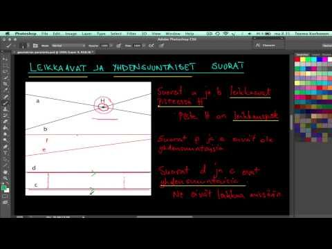 Geometria: Miten yhdensuuntaisuus voidaan merkitä
