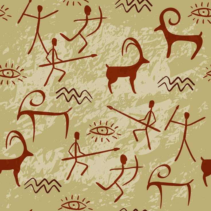 cave paintings stick figures