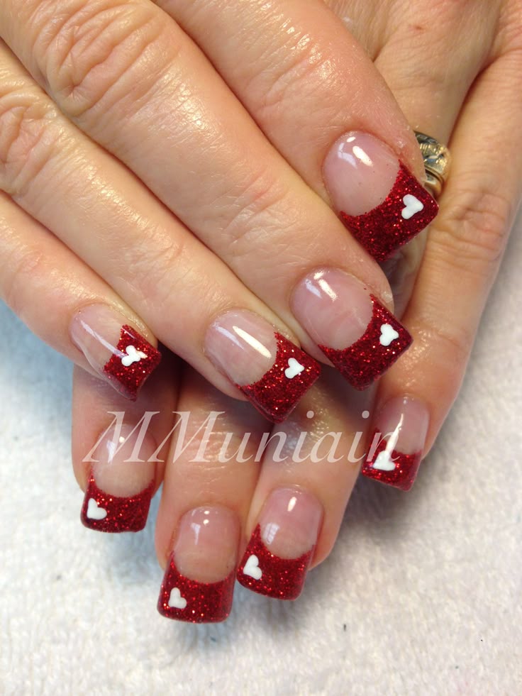 Best 25+ Valentine Nails Ideas On Pinterest Valentine Nail Valentine nails. I would do white tips with red heart....but - Best 25+ Valentine Nails Ideas On Pinterest Valentine Nail
