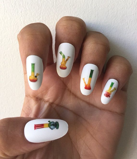 Best 20+ Weed Nails Ideas On Pinterest Matt Nails, Acrylic Nails from Nail Art Gallery · Rasta Mon! Bright and vibrant rasta colored water bongs to celebrate 420 in style. - Best 20+ Weed Nails Ideas On Pinterest Matt Nails, Acrylic Nails