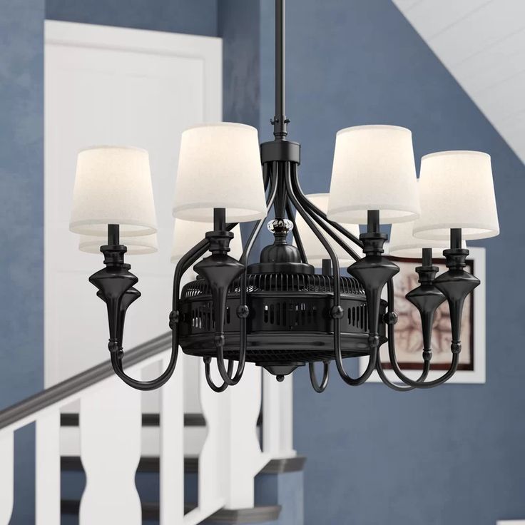 Specifications Savoy House Brisa 8-Light Air-Ionizing Fan d'Lier in English Bronze 35-328-FD-13