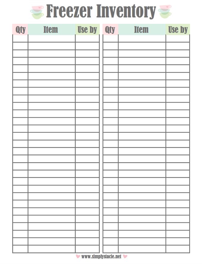 kitchen inventory printables pantry inventory printable meal planning template