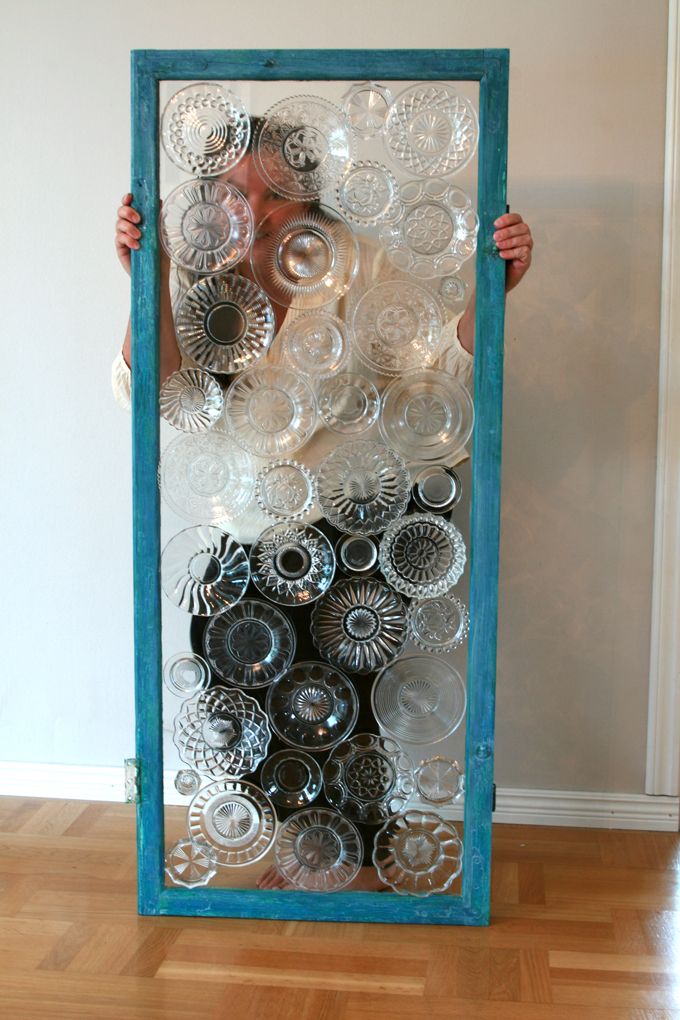 Repurposing Old Windows Recycling Vintage Very Clever Use Of Glass Plates This Would Make Great Wall Artor A Room Divider You Could Do With Milk Repurposing Old Windows Recycling Vintage Very Clever Use Of Glass Plates This Would Make Great Wall Artor A Room Divider You Could Do With Milk