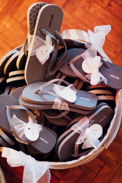 The 25 Best Wedding Flip Flops Ideas On Pinterest Guest Flip Flops For Your Guests Because No One Wants To Dance In Heels