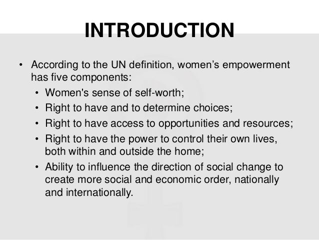 Essay about women empowerment