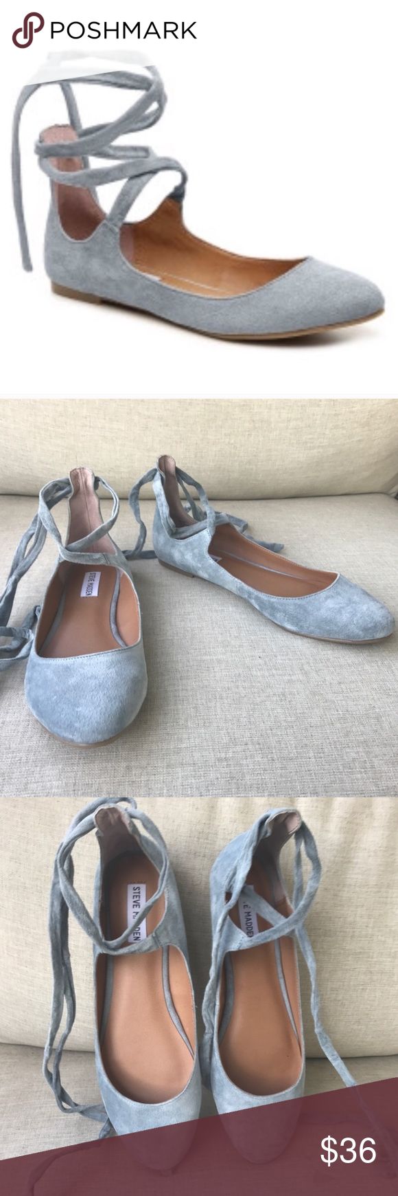 steve madden ballet flats with ankle strap