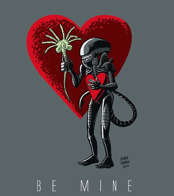 happy valentines day aliens funny alien art aliens movie