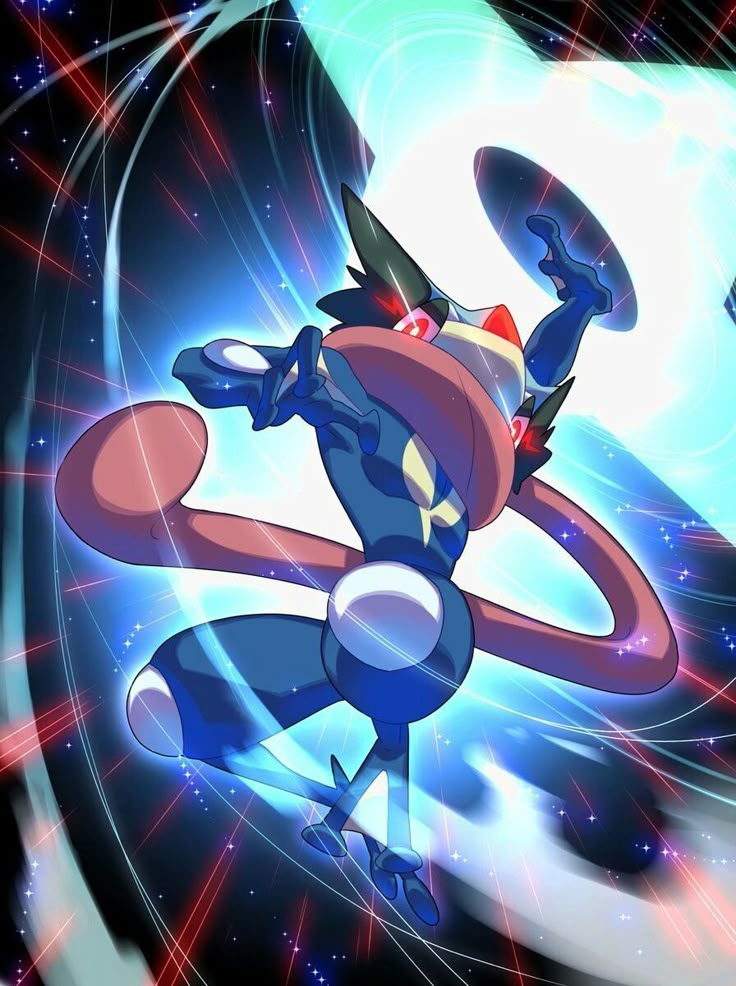 Greninja Pokemon rayquaza, Pokemon dragon, Pokemon.