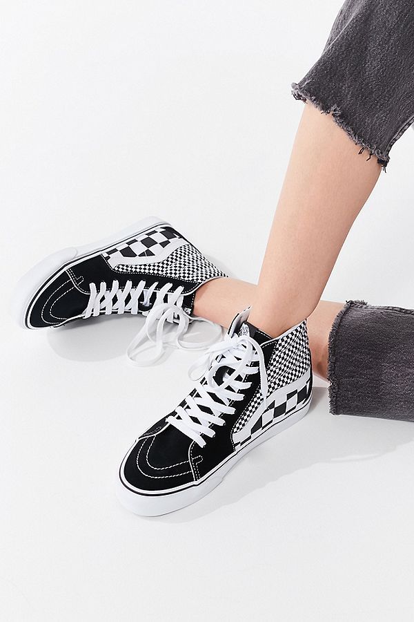 vans sk8 hi mix checker vans sk8 hi mix checker