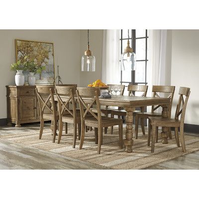 extendable dining room table by signature design by ashley. trishley solid pine rectangular dining room extension table with turned legs by signature design ashley at knight furniture \u0026 mattress extendable