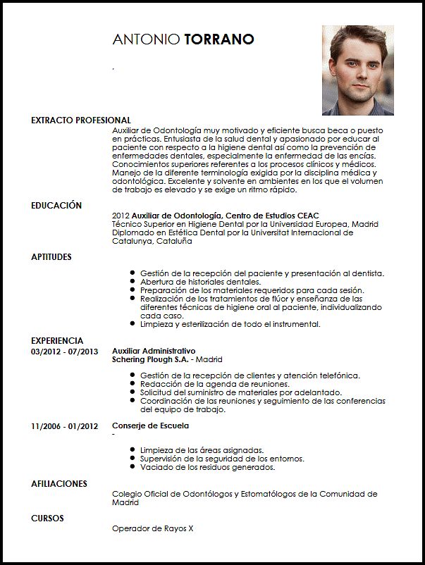 Curriculum Vitae Odontologo Modelo De Curriculum Vitae Dental Hygiene Resume Curriculum Vitae Dental Hygienist Resume