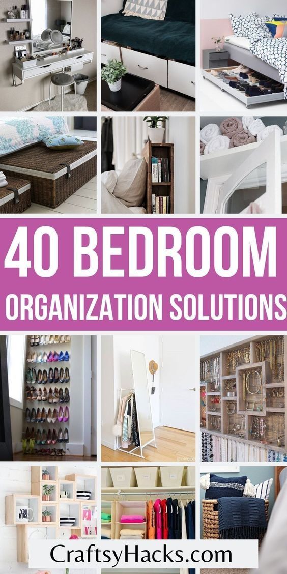 18 Ways To Organize A Small Bedroom Small Bedroom Organization Small 93f82bad052e38edca44da10be7e3d17