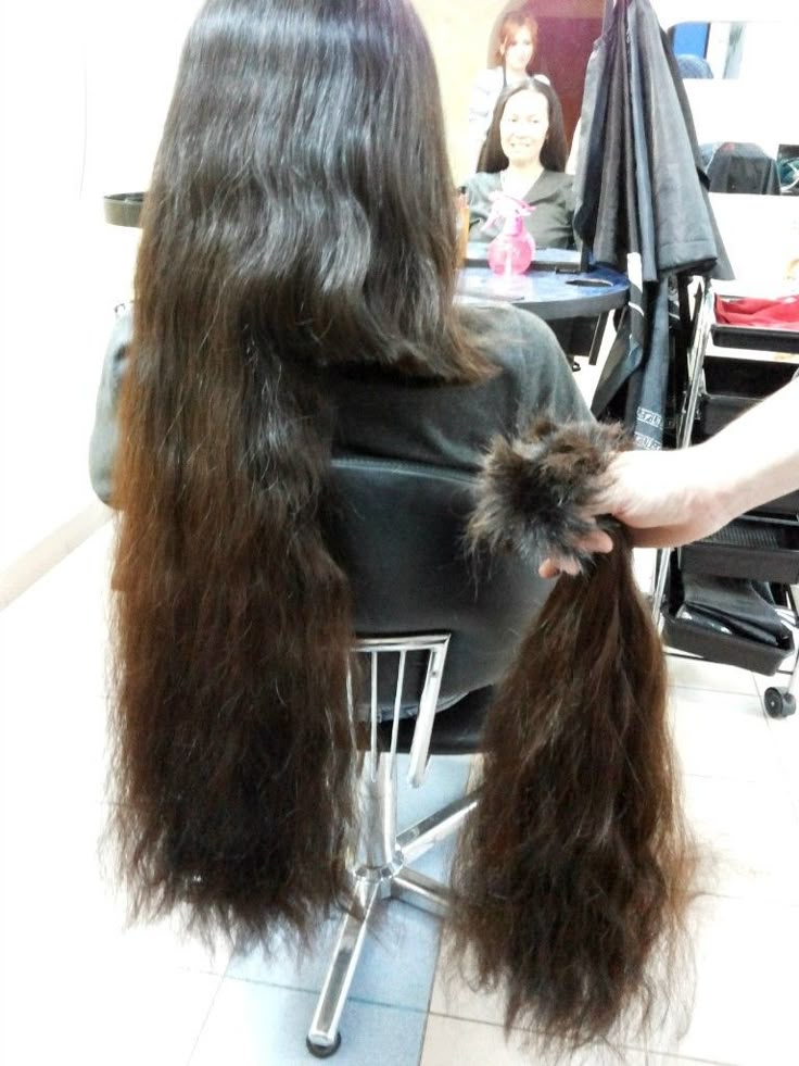 Pin on cutting long hair