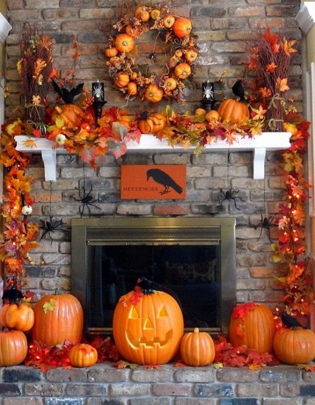 halloween decorations ideas halloween decor inspiration for your home great halloween fireplace mantel decorating ideas - Halloween Decoration Idea halloween decorations ideas halloween decor inspiration for your home great halloween fireplace mantel decorating ideas - Halloween Decoration Idea