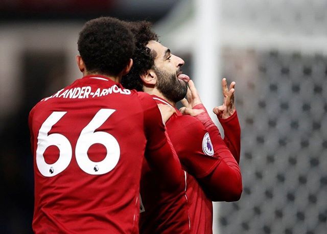 Mo Salah Mocking Sergio Ramos During His Celebration Today This Liverpool Vs Ramos Feud Will Never End Watford Football Memes Premier League