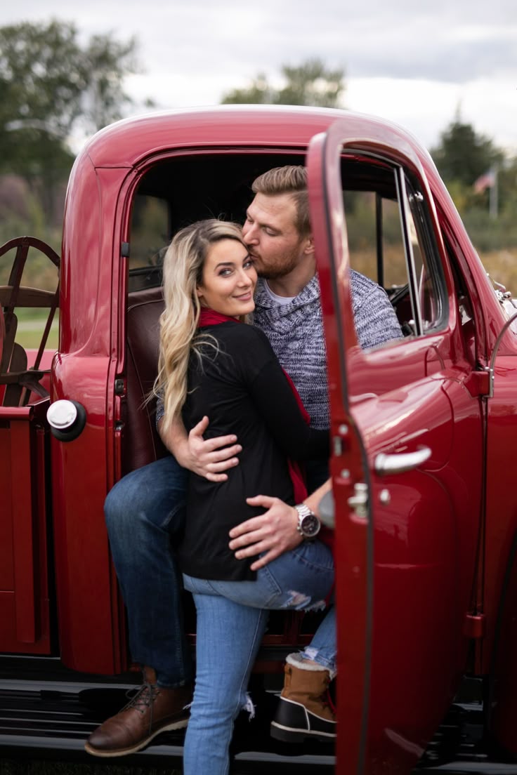 Red truck photoshoot Holiday Red Truck photoshoot Lauren Ashley