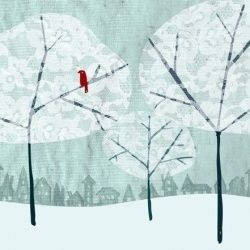 Winter trees made with lace...fun craft for all ages! :)