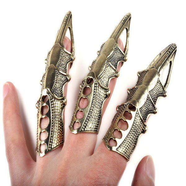 Full Finger Claw Knuckle Armor Ring Gothic Punk Rock Heavy Metal Steam Punk Mens Full Finger Claw Knuckle Armor Ring Gothic Punk Rock Heavy Metal Steam Punk Mens