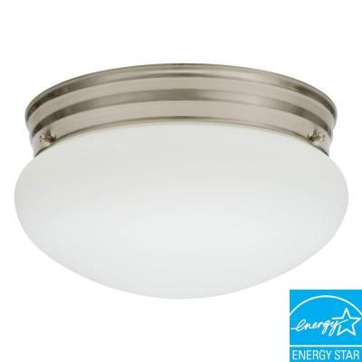 Lithonia Lighting Essentials 1 Light Nickel Fluorescent Ceiling 10976 Bnp M4 The Home Depot Lights Kitchen Ceiling Lights Lithonia Lighting, Fluorescent Ceiling Light Fixtures Home Depot