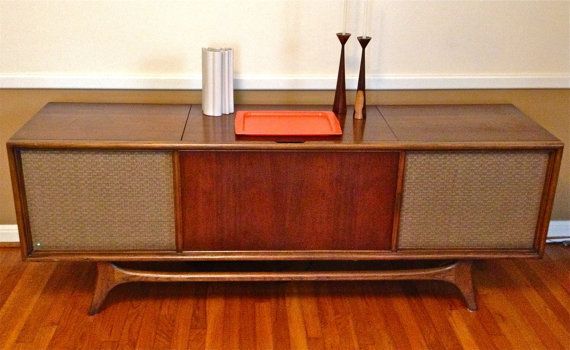 Just Like The Stereo My Pas Had Memories Of Sitting In Front It For Hours Playing Mid Century Modern Console Table Tables Mid Century Modern Console Table, Mid Century Modern Console Stereo Cabinet