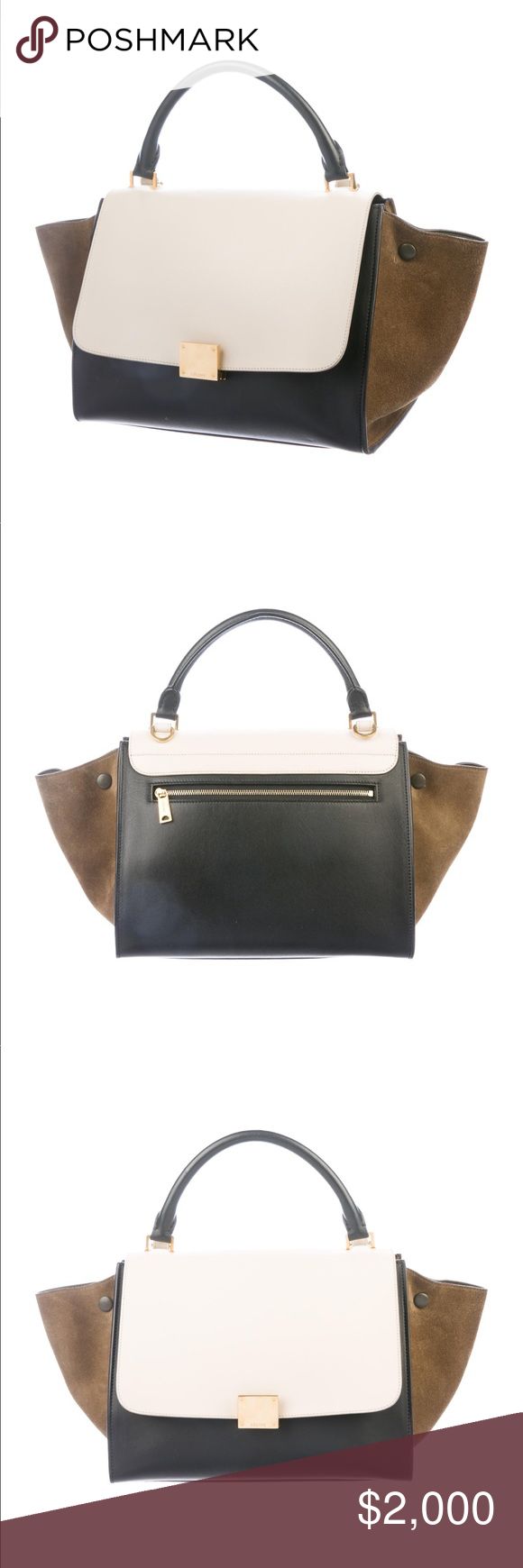 Black leather Céline Small Trapeze bag Black leather Céline Small Trapeze bag ...