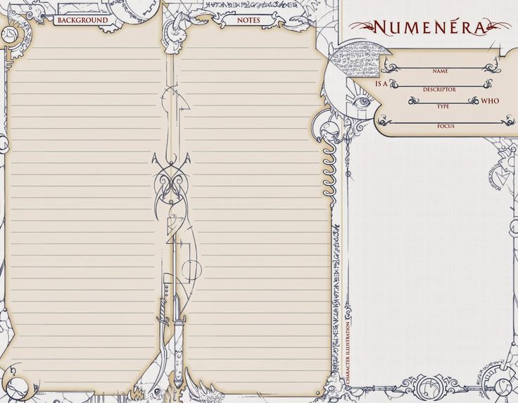 125 best d d character sheets images on pinterest pretend play numenera form fillable character sheet