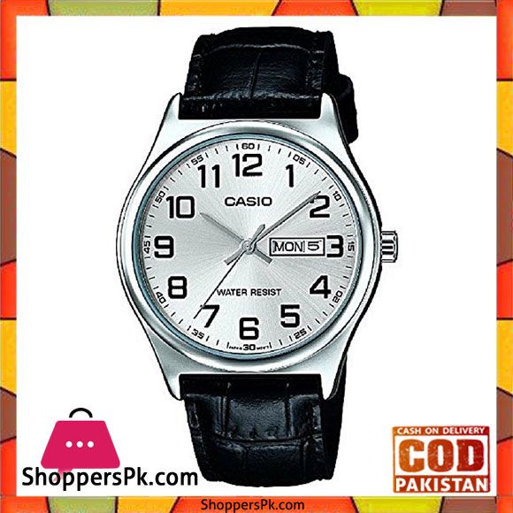 Buy Casio Standard MTP-V001L-7BUDF - Grey Dial Leather Band Watch For Men at Best Price in
