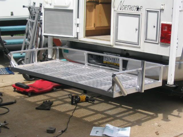 Truck Camper Deck With Fishing Rod Holders Truck Camper Deck With Fishing Rod Holders