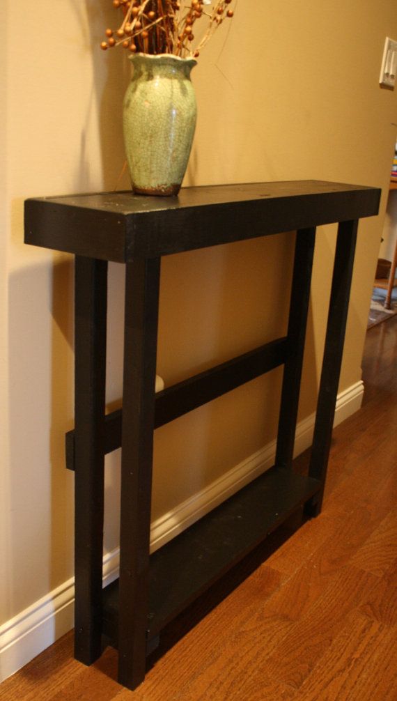Accent Table Rustic Hall Entryway Entry Sofa Console Sleek Kettle Accent Table Rustic Hall Entryway Entry Sofa Console Sleek Kettle Black Tall Skinny 6 1 4 X36 X32h Custom Sizes Colors Unique Primtiques In 2018