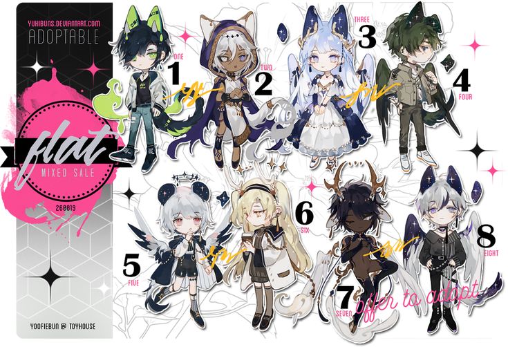 Mixed Flat Sale Ota Pending By Yukibuns On Deviantart Character Design Character Design Inspiration Dream Artwork