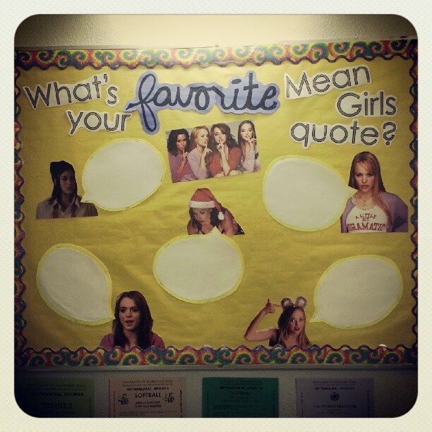 Mean Girls Bulletin Board residentassistant Resident Assistant Ra Mean Girls Bulletin Board residentassistant Resident Assistant Ra