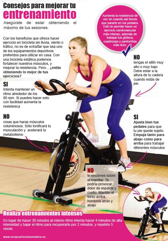 como adelgazar con la bici estatica