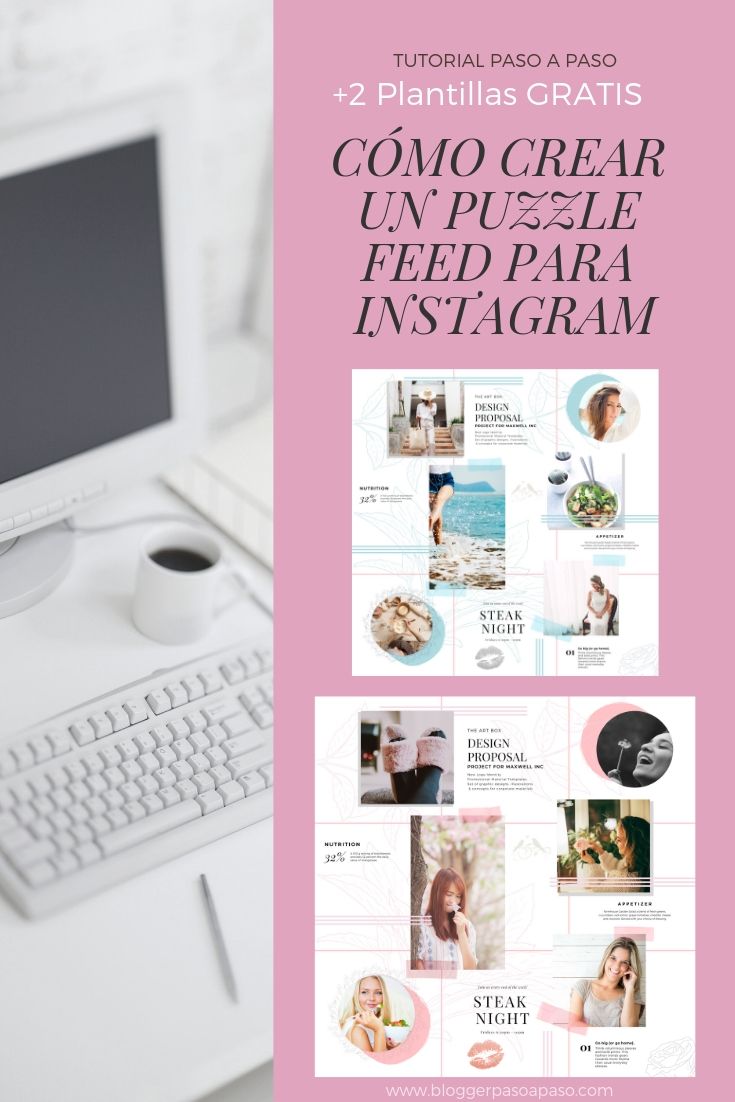 Instagram Puzzle Feed Tutorial Paso A Paso 2 Gratis Mónica Lemos Plantillas Gratis Consejos Para Instagram Plantilla De Instagram