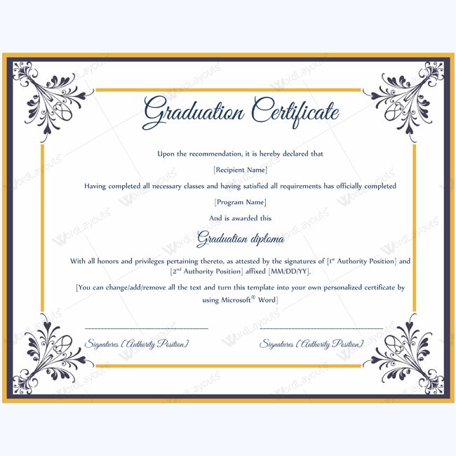 13 best Graduation Certificate Templates images on Pinterest - certificate of recommendation sample 13 best Graduation Certificate Templates images on Pinterest - certificate of recommendation sample