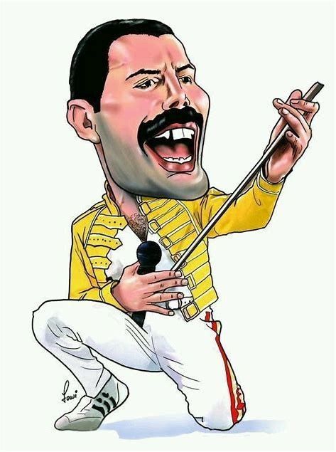Pin by BLEAK on Caricaturas | Freddie mercury, Celebrity caricatures