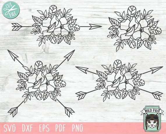 Download Boho Flowers Svg File Arrow Svg Feathers Svg Floral Arrow Etsy Arrow Svg Feather Svg Flowers Svg