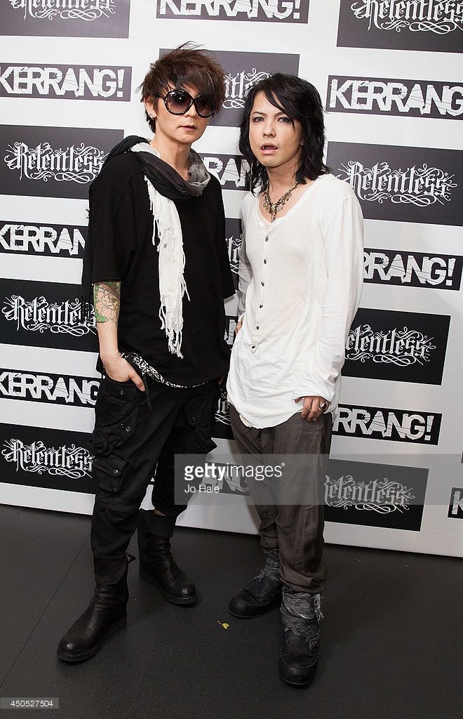 Hyde And K A Z Of The Vamps Pose In The Awards Room At The Kerrang Hyde Japanese Rock The Vamps Hyde And K A Z Of The Vamps Pose In The Awards Room At The Kerrang Hyde Japanese Rock The Vamps