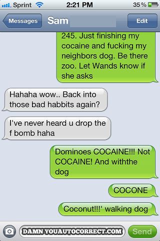 funny auto-correct texts - The 25 Best Autocorrects Of September 2012!