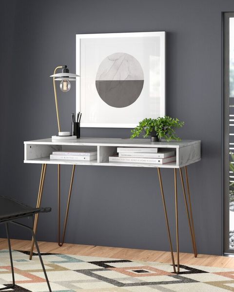 23 Desks For Small Spaces That Fit Into Your Wfh Life Perfectly Furniture Office Modern Desks For Small Spaces Furniture, Small Contemporary Desk With Drawers