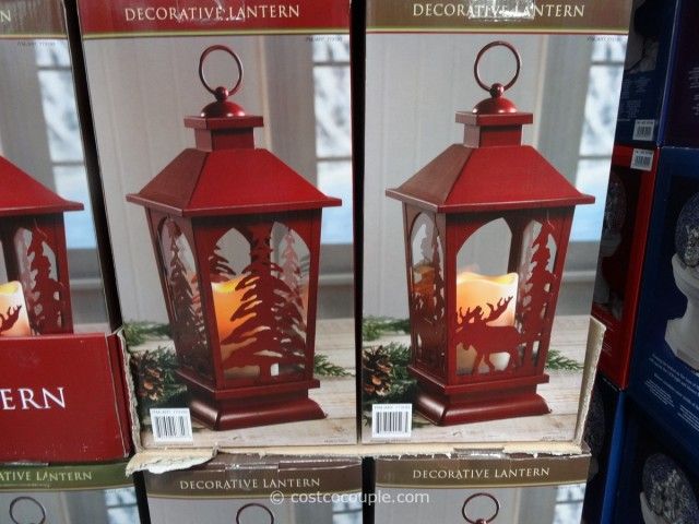 decorative lantern with flickering led candle costco 1 led christmas tree candle