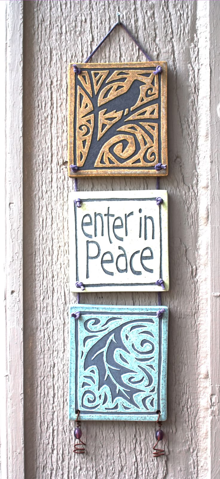 1501 Best Seramik Images On Pinterest Tinkerbell Ceramic Art And Clay Ceramic Hanging With 3 Tiles Nice For House Numbers