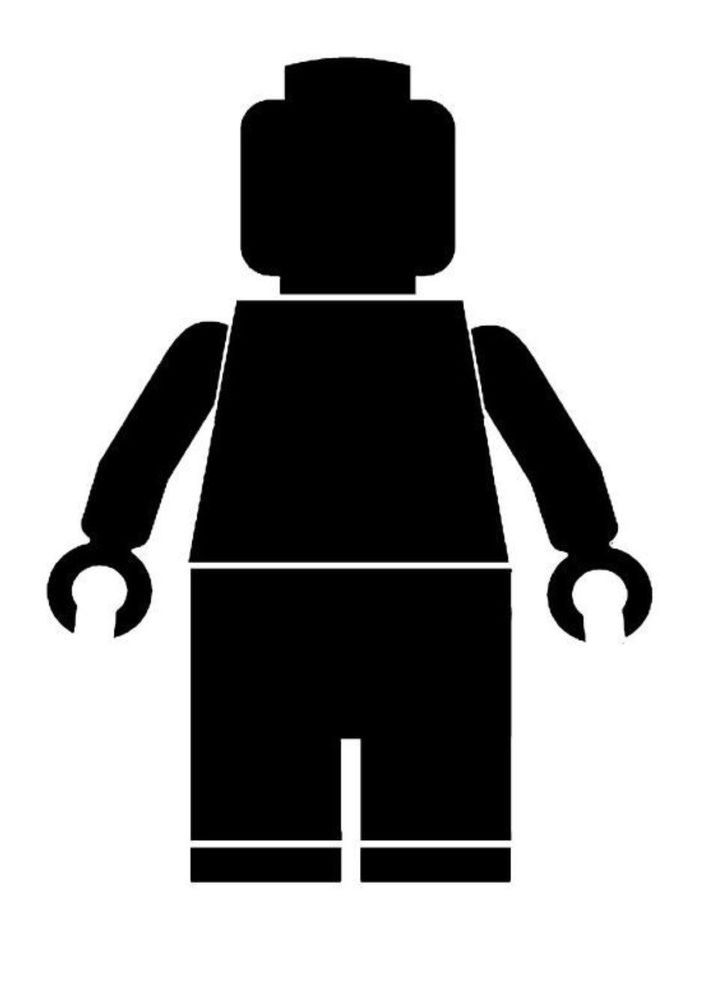 Vinyl Decal Lego Man bottle size Vinyl Decal Lego Man bottle size