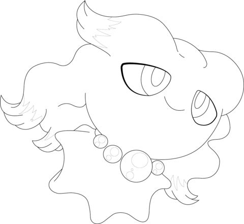 Click to see printable version of Misdreavus Pokemon Coloring page